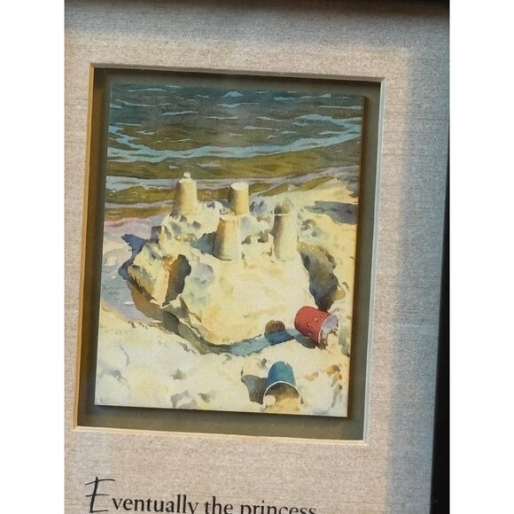 Framed Father , Daughter Wall Art Hallmark Father's Day Sand Castle Shadowbox - Picture 6 of 9